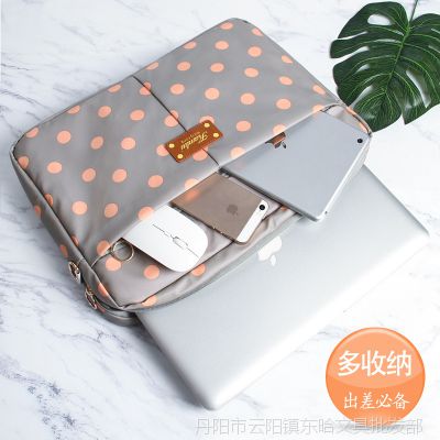 可爱电脑包女手提15.6英寸air笔记本13.3macbookpro14联想公文务