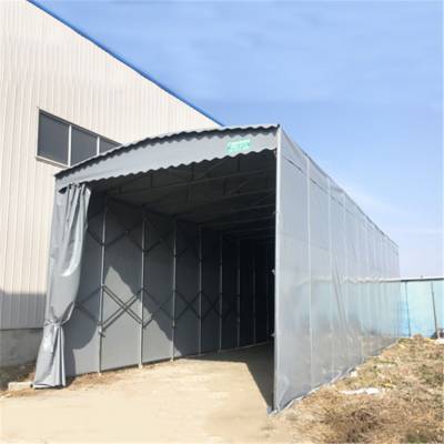 河南三门峡 仓库电动推拉棚 大型移动棚 量身定做