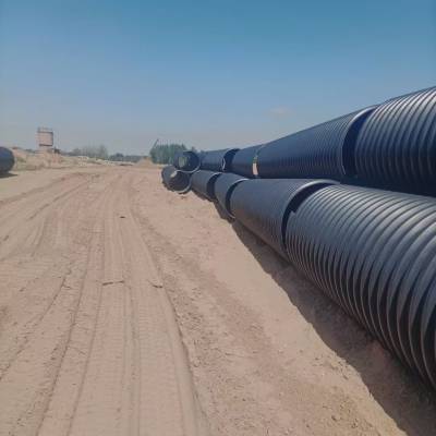 宁 夏吴 忠盐 池县钢带波纹管 钢带管 聚乙烯钢 带增强排水管 口径600mm SN8排水排污管
