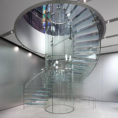 楼梯扶手热弯玻璃