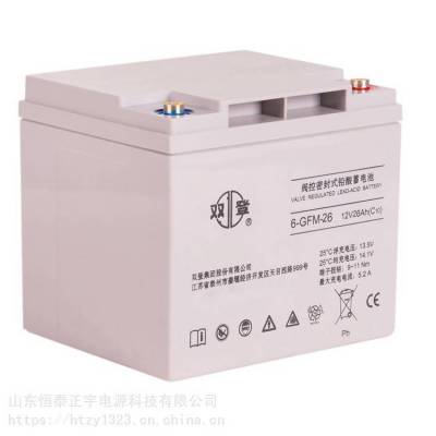 双登蓄电池6-GFM-26通信基站12V26AH免维护UPS后备电池