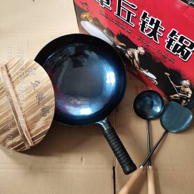 山东省章丘铁锅价格家庭手工炒菜铁锅章丘正宗铁锅