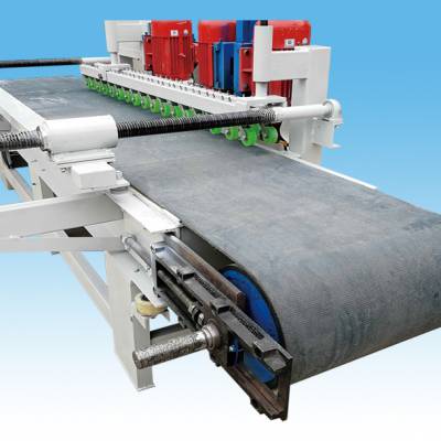 全自动楼梯踏步板开槽磨边机