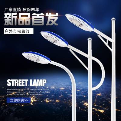 市电路灯生产厂家户外工程道路照明市政工程建设海螺臂单臂路灯