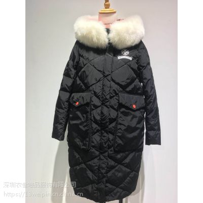 SMCOCO潮款羽绒服18大毛领韩版时尚羽绒服走份折扣货源