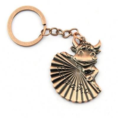 珐琅彩印钥匙扣定制龙虾扣配件钥匙链中老年会员纪念挂件制作