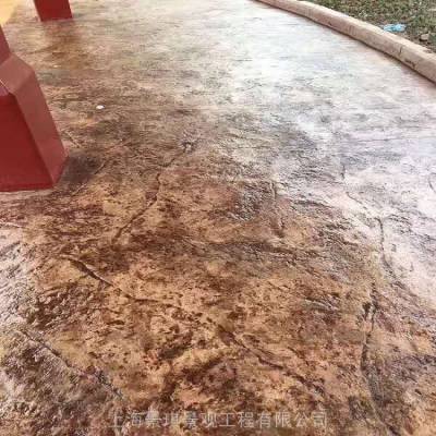 吕梁景区道路项目承接 仿古砖水泥压印地坪压花路面专业施工