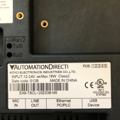 (yu)(sh)(yng) AutomationDirect  EA9-T8CL
