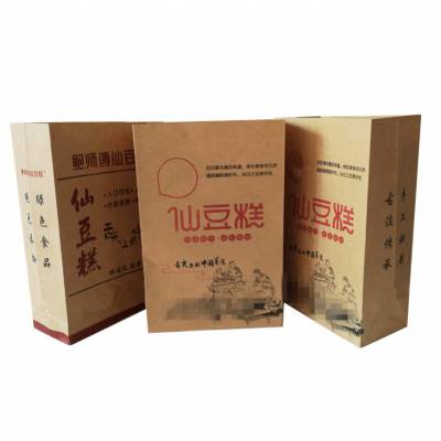 河北雅惠红豆饼通用包装纸袋_防油牛皮纸包装袋生产厂家