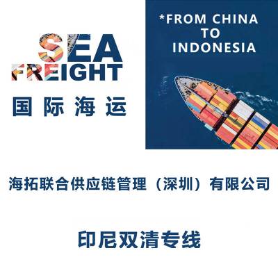 海运专线香港到印尼巴东港 门到门整柜散货集运双清包税Padang