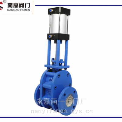 Z644TC-10C DN150气动陶瓷双闸阀 耐腐蚀铸钢材质硬密封