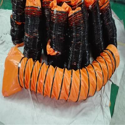 PVC钢丝软通风管 帆布尼龙 螺旋伸缩吸尘排气管骨架风筒上海科祥