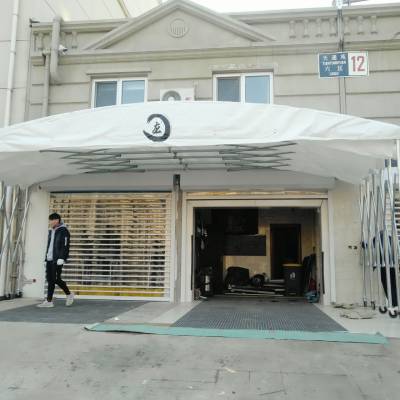 五环精诚定做移动推拉篷大排挡 活动帐篷雨棚PVC烧烤篷停车棚