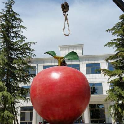 苹果雕塑底座订做-定价环境苹果雕塑-景观定制