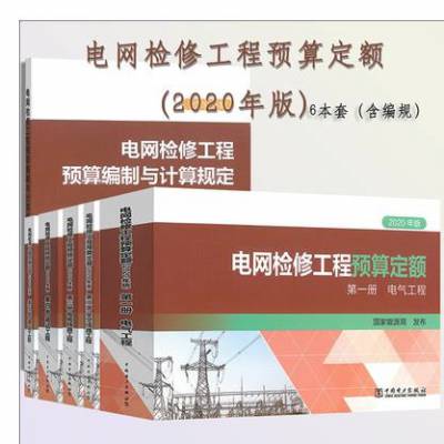 2020年版电网检修工程预算定额+编制与计算规定 全套6册