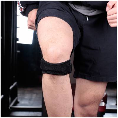 2021跨境亚马逊髌骨带 跑步减震加压防护髌骨带 可调节运动护膝批发