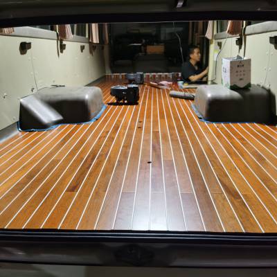 汽车内饰改装木地板房车商务车汽车内饰座椅改装木地板