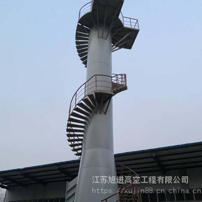 呼伦贝尔冷却塔更换爬梯护笼\烟囱旋转梯加高施工方案
