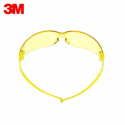 3M SF203AS黄色防刮擦防护眼镜 SF203AF防雾防紫外线眼镜