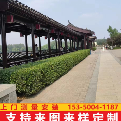 古建长廊，园林景观，防腐木游廊，厂家加工定制一条龙服务