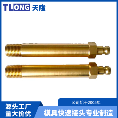 模具加长公接头水咀TZ81/9/R1/4-100运水快插接头TLONG