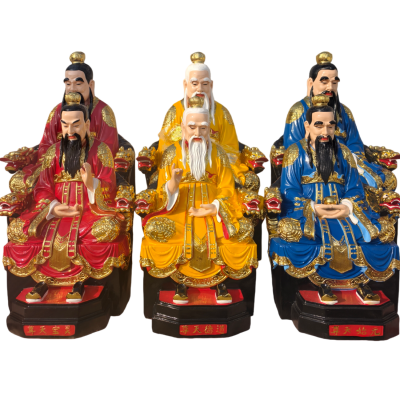 家用供奉68 88公分三清老君神像摆件太上老君元始天尊树脂佛批发
