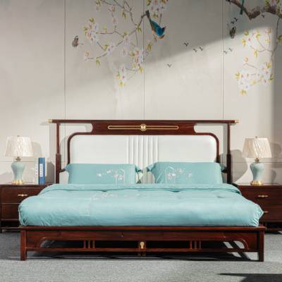 红木床新中式双人床实木床价格与图片东阳红木家具厂