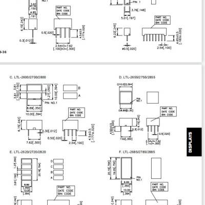 LTL-2885G型号 光宝矩形LED光源显示器 绿色LED灯 在透明的磷化镓衬底上制造