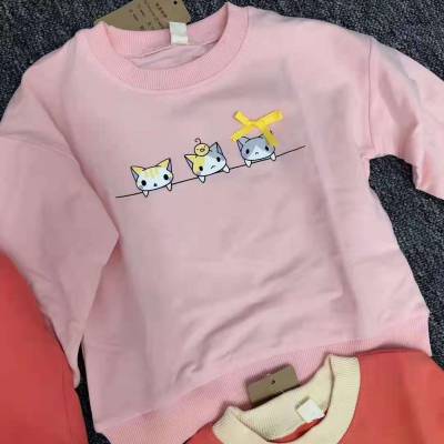 秋季童装卫衣打底批发衣服从哪里进货渠道男女T恤宝宝打底套装