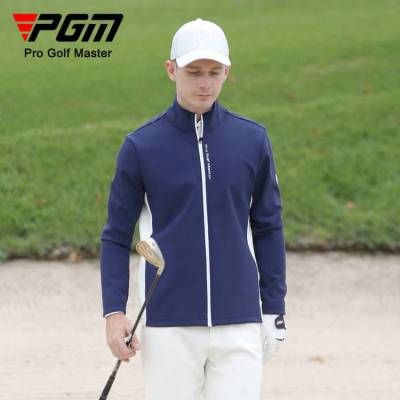 PGM高尔夫男装长袖男上衣服装衣服秋冬保暖光发热内里外套