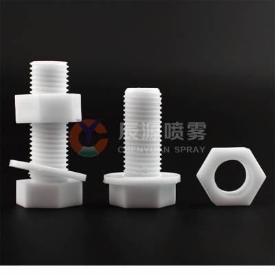 M12PP螺丝 外六角 圆头十字PP螺栓螺母批发