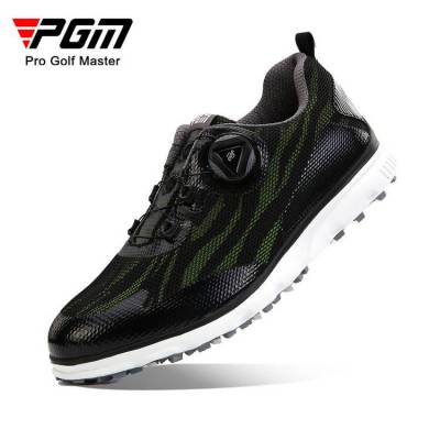 PGM新品高尔夫男士球鞋 防侧滑运动鞋 旋钮鞋带透气网布鞋面