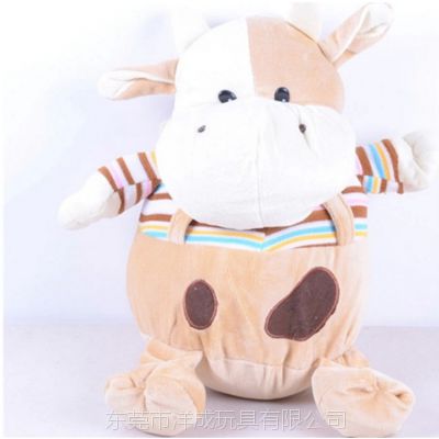 毛绒玩具动物BJD娃娃小奶牛公仔企业吉祥物定制出口品质加工生产来图来样设计