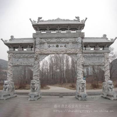 简易单门石牌坊|古建景区五门石牌坊|欧式石牌坊