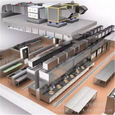 新型酒楼用厨房设备_海鲜蒸柜厨房设备_不锈钢厨房设备定制