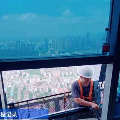郴州高空作业自爆玻璃更换-蜘蛛人团队专业施工