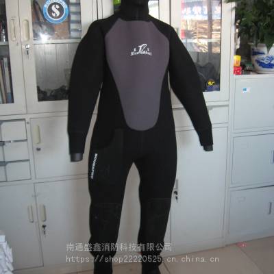 干式潜水服 技术潜水防弹耐磨面料潜水服 带全面罩干式潜水服 连体潜水服