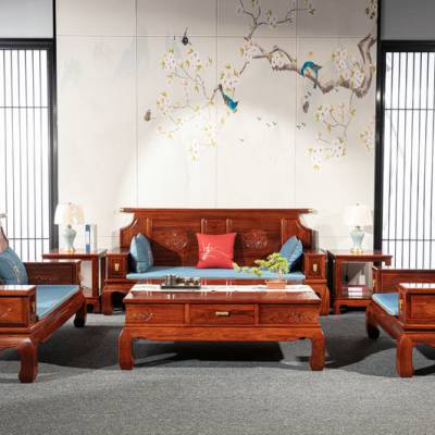 红木沙发新古典沙发组合花梨木简约沙发