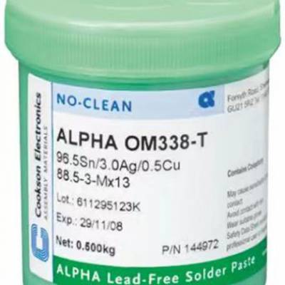 Alpha153808免清洗有铅锡膏授权代理商Alpha OM338PT