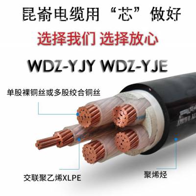 威海文登昆嵛电缆线销售 WDZ-YJY 低烟无卤电力电缆 电线