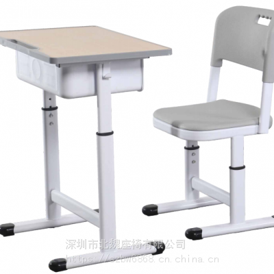 学生课桌凳 升降塑钢课桌椅 校具课桌椅厂家