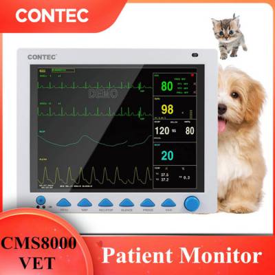 CONTEC CMS8000VET多参数宠物猫狗健康监测器8通道波型参数