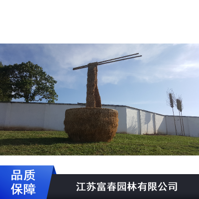 江苏富春风景园林稻草人工艺品设计施工_温州卡通动物稻草人工艺品