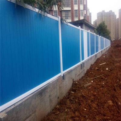施工彩钢围挡 蓝色钢板围挡 道理施工钢板隔离