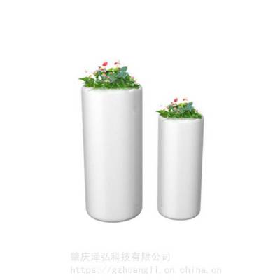 广东清远花盆厂家 玻璃钢花盆 圆形组合式花盆 树筒创意造型花盆