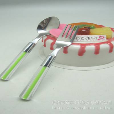 供应名瑞塑料扁柄不锈钢叉勺筷、枕形布包餐具、户外收纳袋