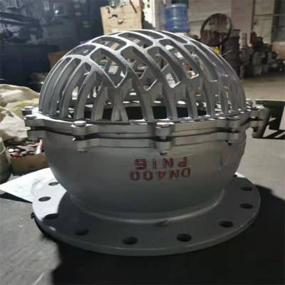 西藏阀门经销商H42X-6C DN300抽水泵专用自力式底阀 法兰式升降底阀 莲蓬头