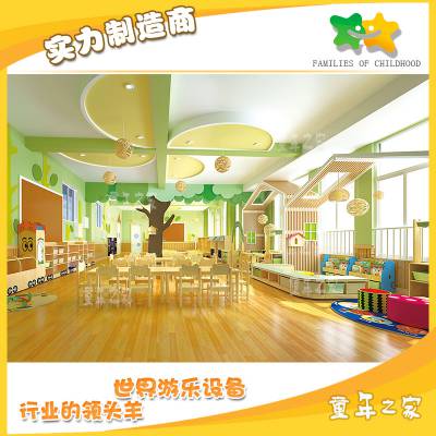 童年之家幼儿园活动区整体规划 专业设计幼儿园家私儿童桌椅批发