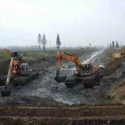 湿地水上浮船挖掘机出租厂家报价