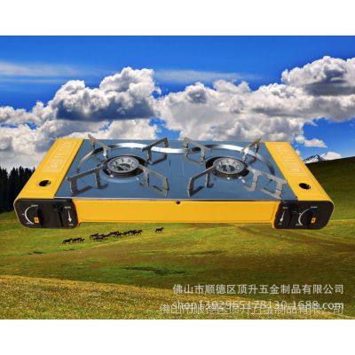 便携式双头炉卡式双头炉户卡式炉燃气烧烤炉